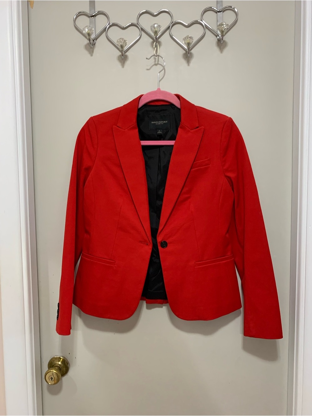 Banana Republic Red Tailored Women's Blazer